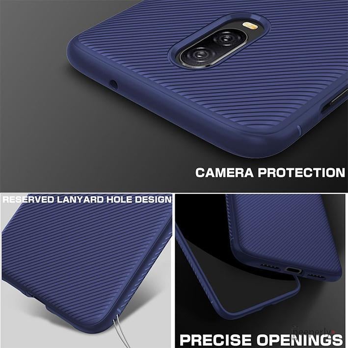 OnePlus 6T Twill Design Shockproof TPU Case