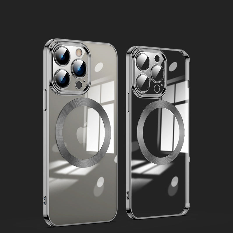 Luxury Plating Transparent MagSafe Case - iPhone