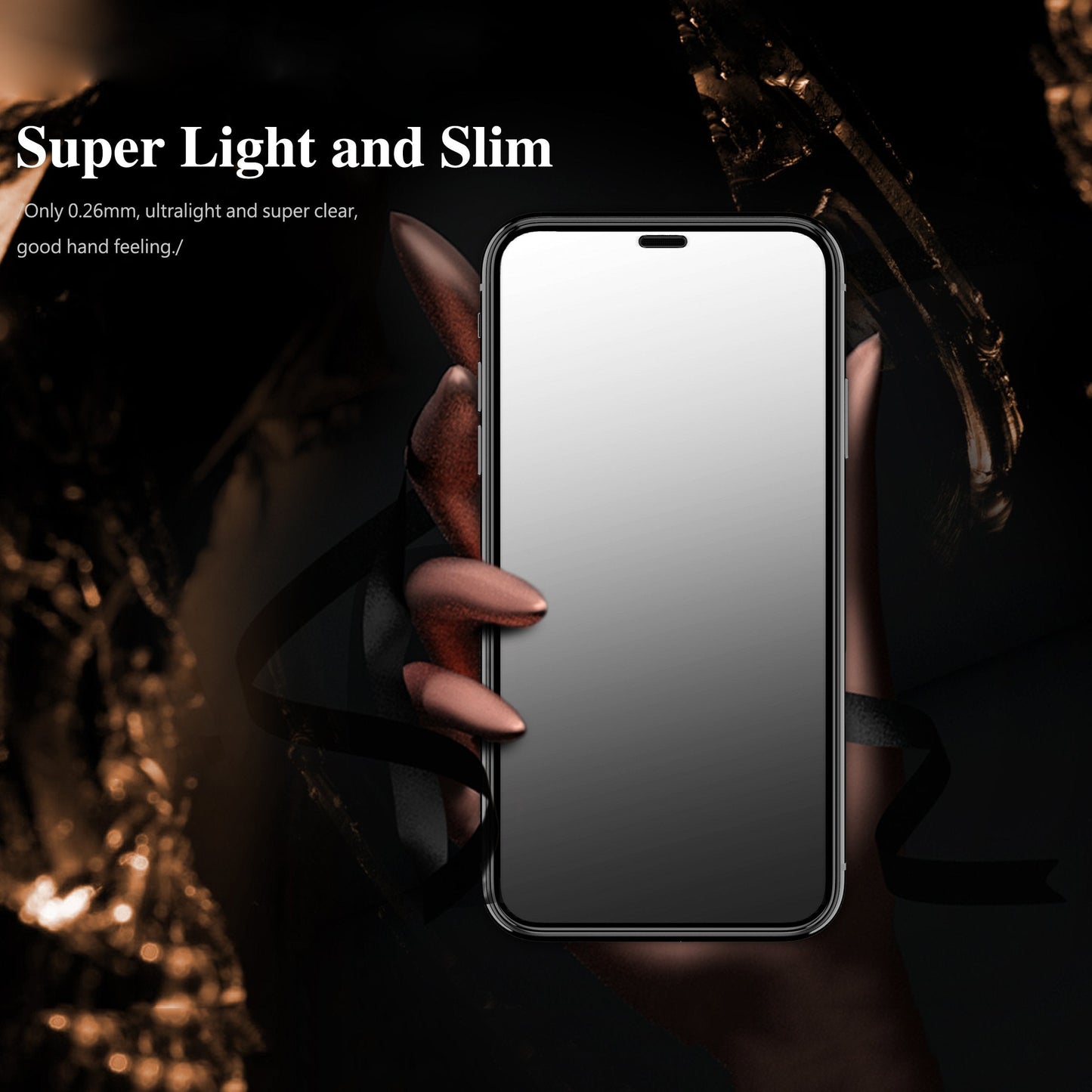 Kingxbar ® iPhone X 3D Mirror Effect Tempered Glass