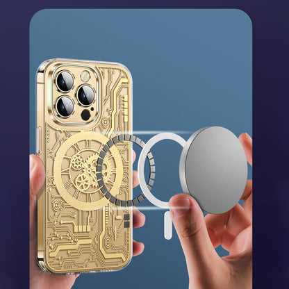 iPhone 14 Plus MagSafe Edition Mecha Transparent Case