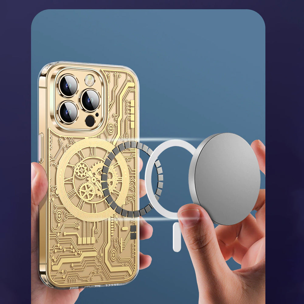 iPhone 14 Pro MagSafe Edition Mecha Transparent Case