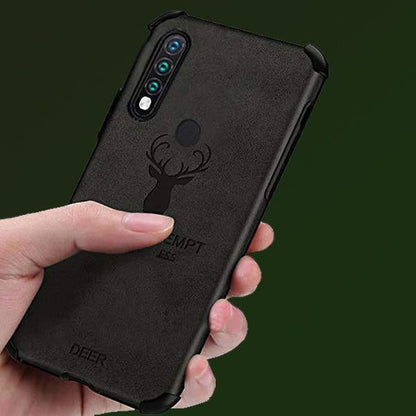 Galaxy A70 Shockproof Deer Leather Texture Case