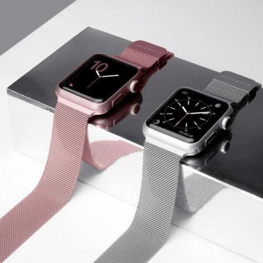 Magnetic Stainless Steel Milanese Strap for Apple Watch (Only Strap)