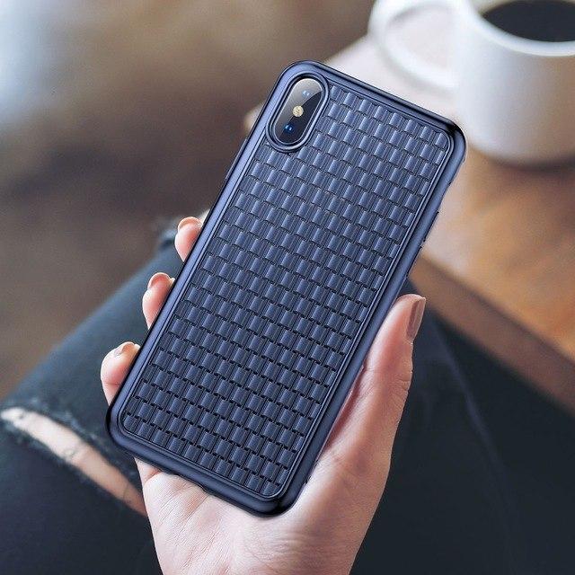 Baseus ® iPhone XS Max Knitted Breathing Soft Case