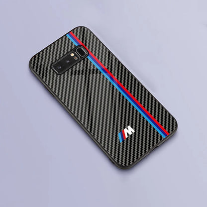 Galaxy Note 8 3D Carbon Fiber Pattern Glass Case