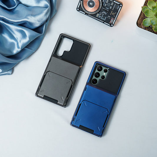 Galaxy S22 Ultra Hidden Card Holder Hybrid Case