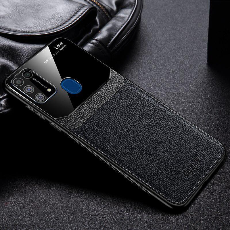 Galaxy F41 Sleek Slim Leather Glass Case