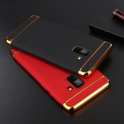 Galaxy A6 Plus Luxury 3in1 Electroplating Matte Finish Case
