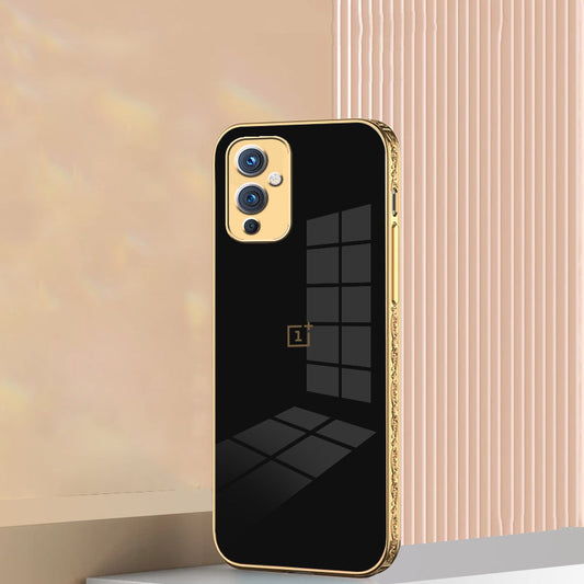 OnePlus 9 Embossed TPU Gold Edge Design Case