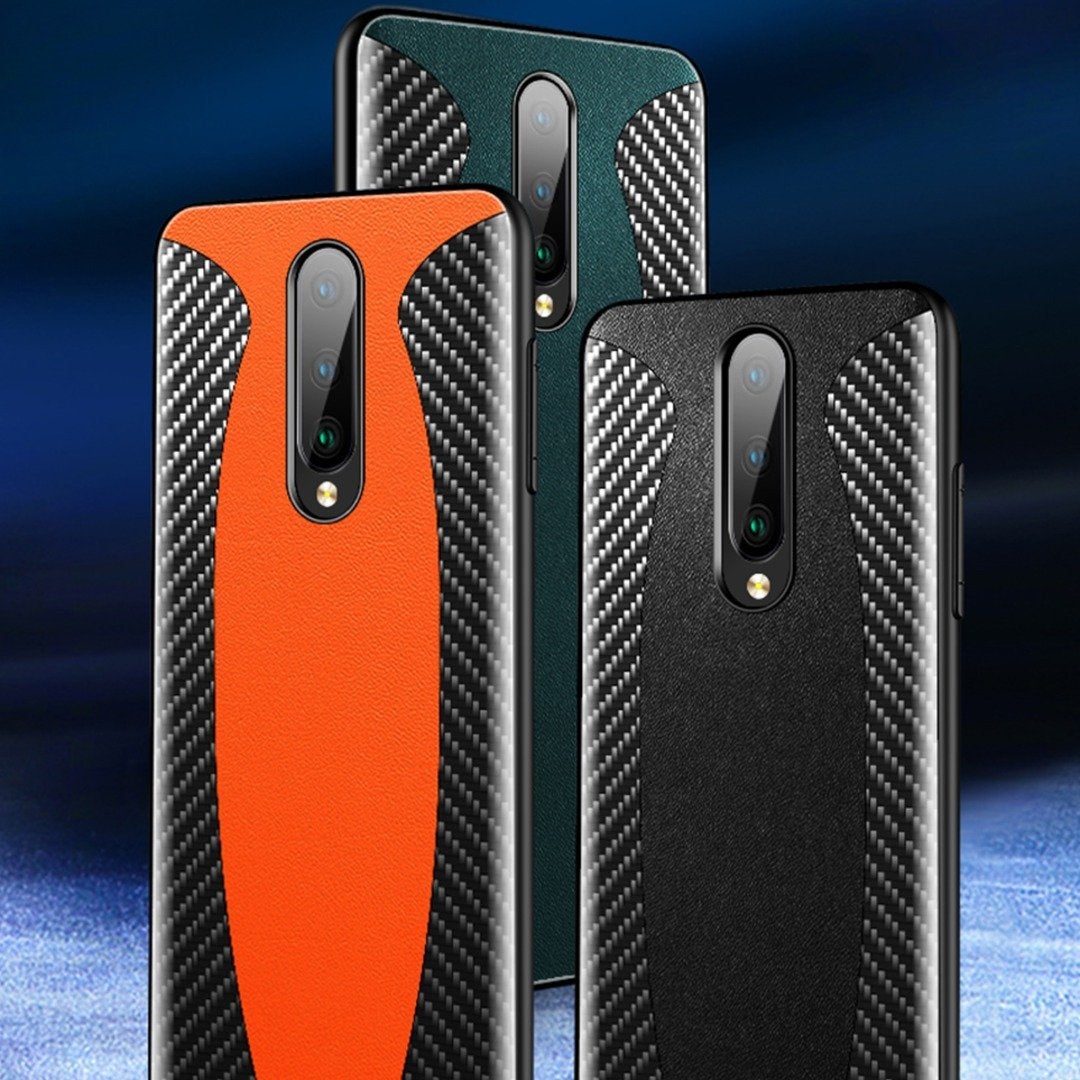 OnePlus 8 Mclaren Style Carbon Leather Texture Case