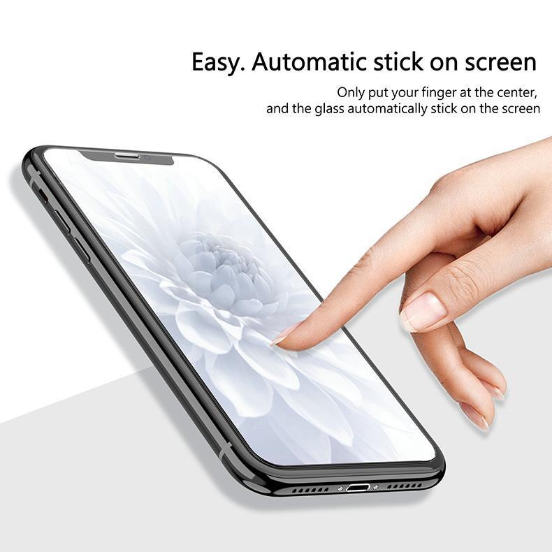 Kingxbar ® iPhone X 3D Mirror Effect Tempered Glass