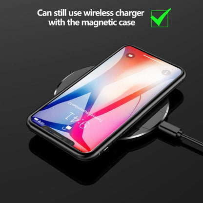 iPhone XR Electronic Auto-Fit (Front+ Back) Glass Magnetic Case