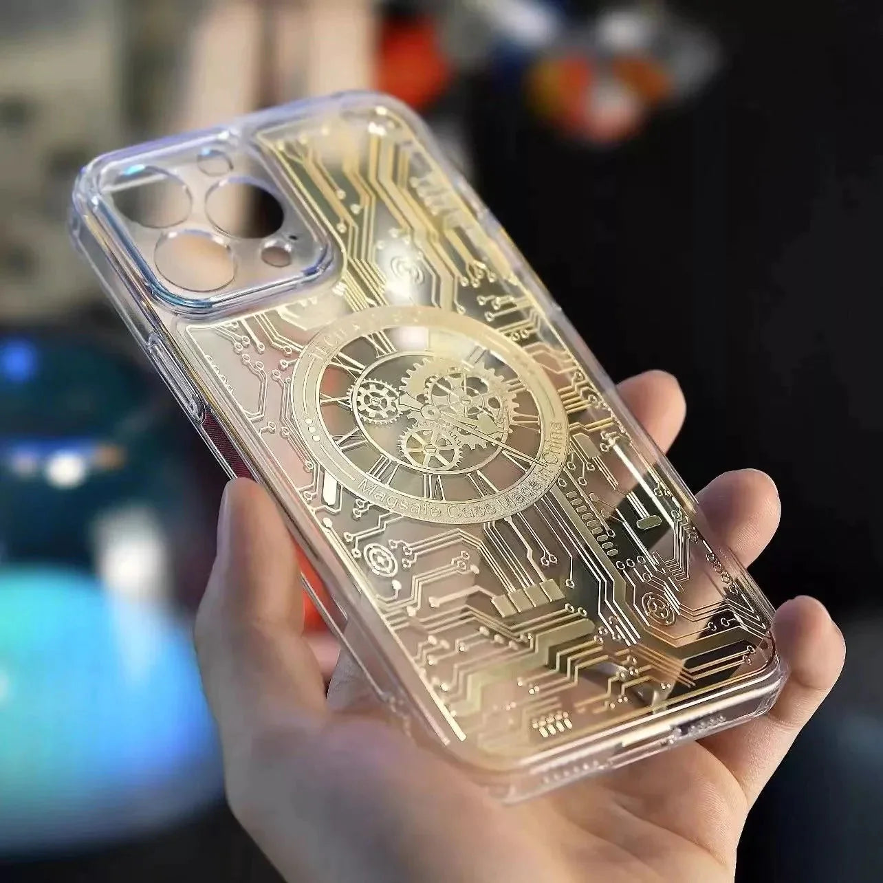 iPhone 14 Pro Max MagSafe Edition Mecha Transparent Case