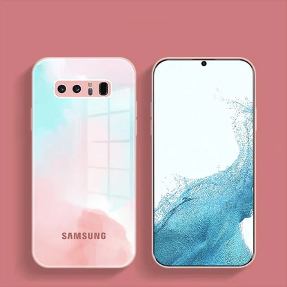 Colorful Wave Glass Phone Case - Samsung