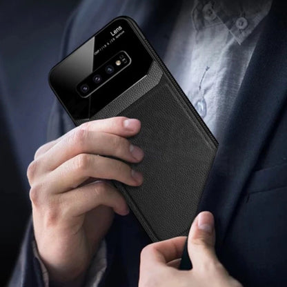 Galaxy Note 8 Sleek Slim Leather Glass Case