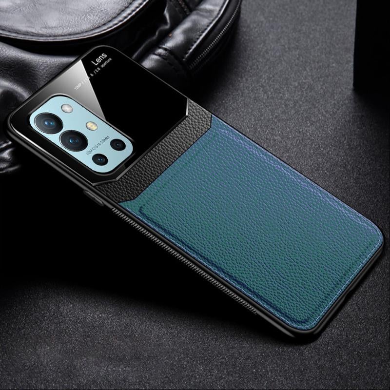 OnePlus 9R Sleek Slim Leather Glass Case
