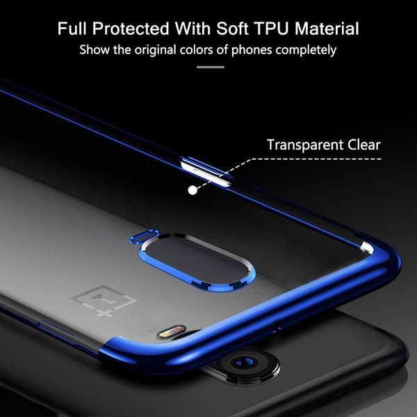 OnePlus 6T Original Electroplating Transparent Back Case
