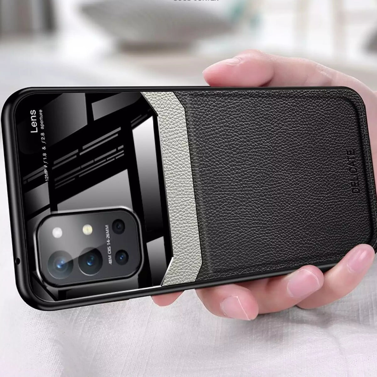 OnePlus Series Sleek Slim Leather Glass Case
