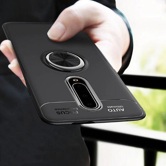 OnePlus 7 Pro (2 in 1 Combo) Metallic Ring Case+ Earphones