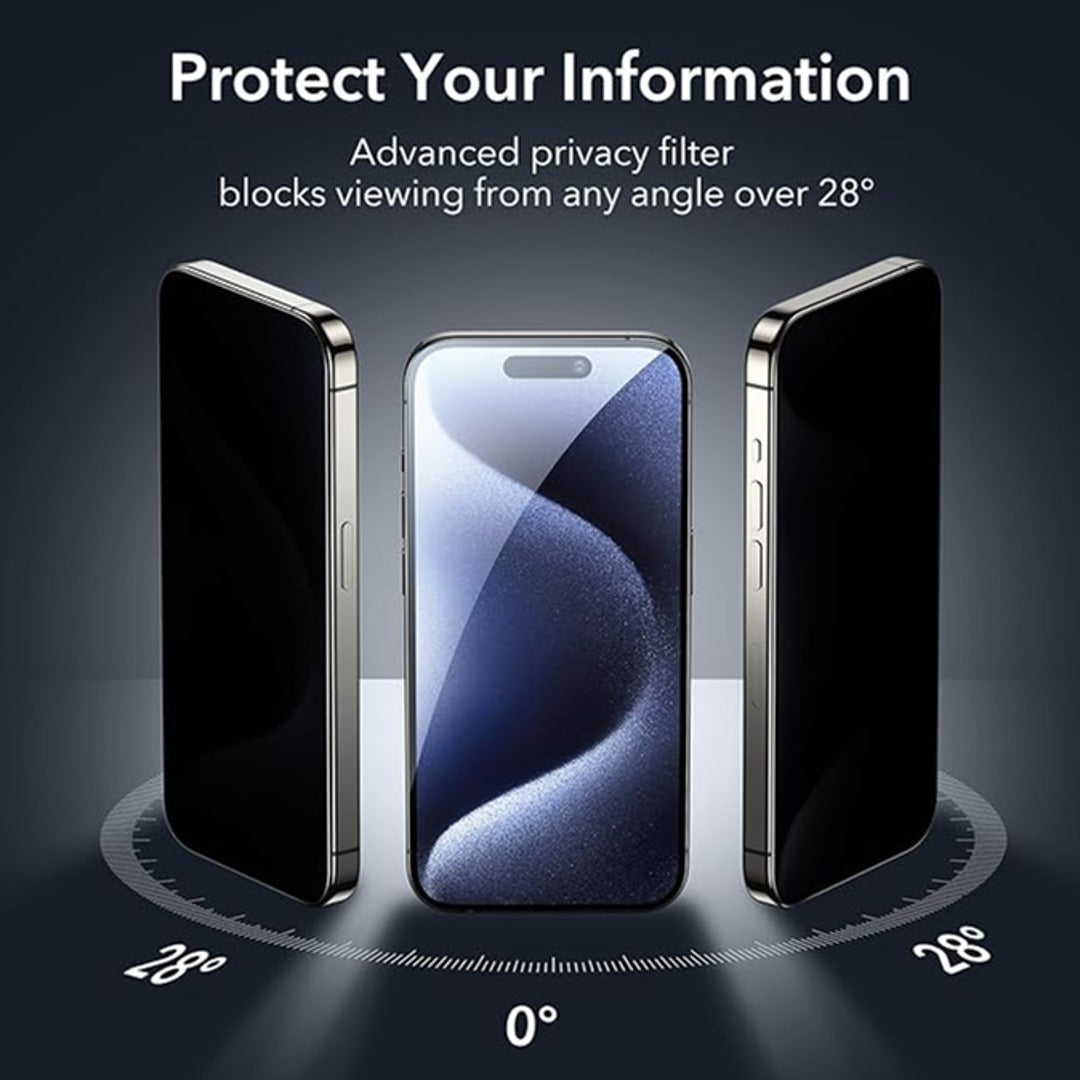 iPhone 15 Series Privacy Tempered Glass [ Anti- Spy Glass]