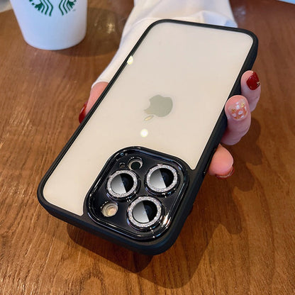 iPhone 13 Pro Max - Diamond Camera Lens Clear Bumper Case