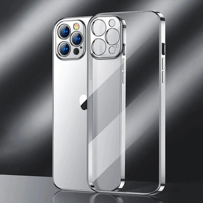 Transparent Plating Camera Protection Case - iPhone