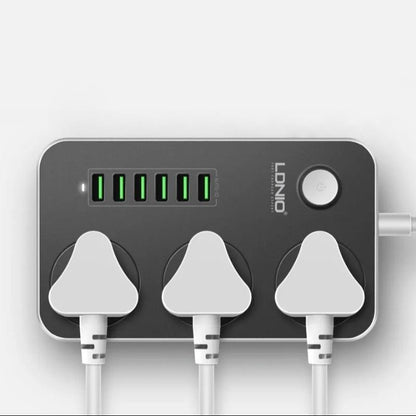 LDNIO ® Universal Power Socket with Multiple USB Charger Adapter
