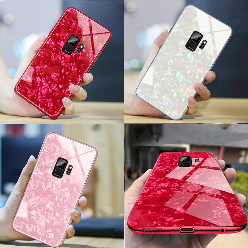 Galaxy S9 Plus Dream Shell Textured Marble Case
