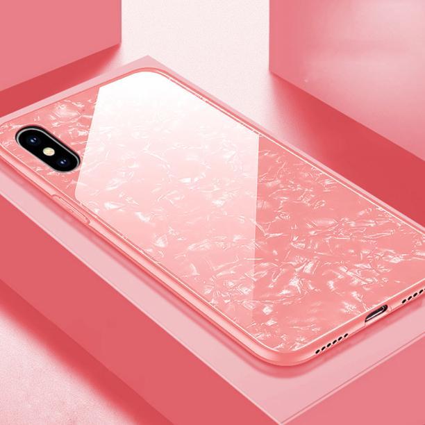 iPhone XS Max Dream Shell Series Textured Marble Case