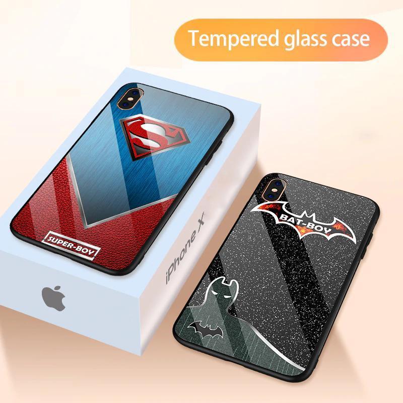 iPhone X Super Hero Series Glass Back Case