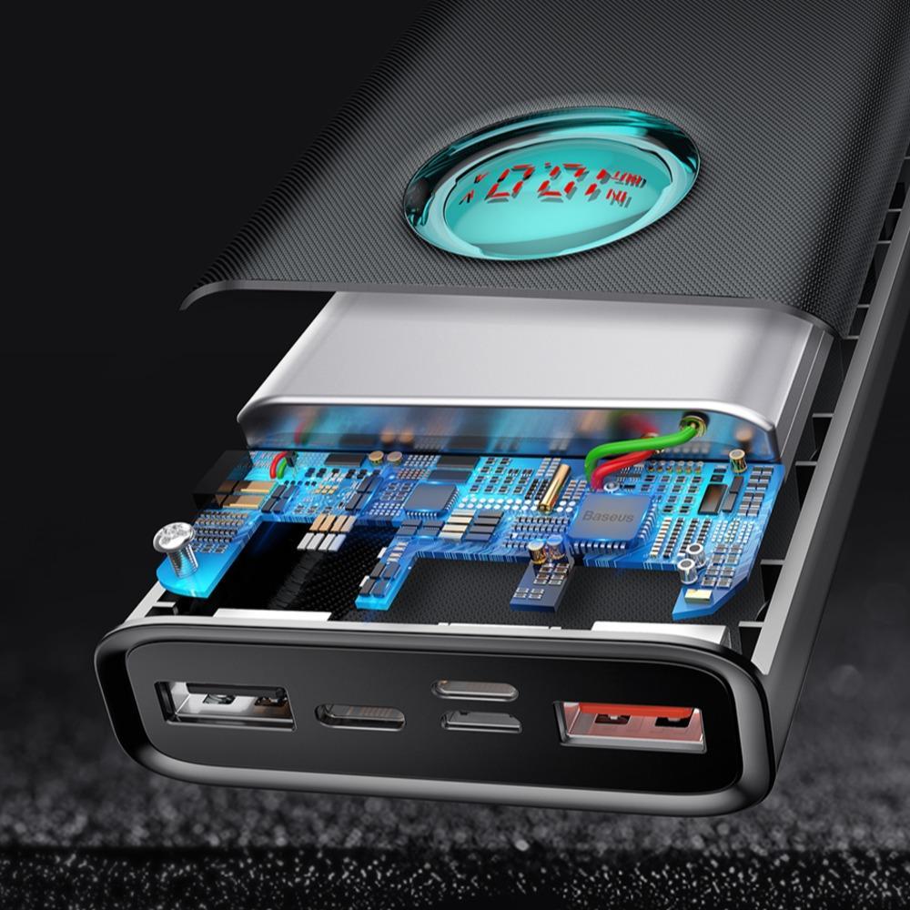 Baseus 20000mAh Amblight Quick Charger Portable Power Bank