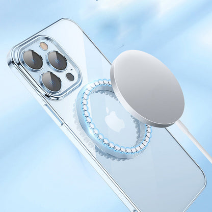 Luxury Plating Transparent MagSafe Case - iPhone