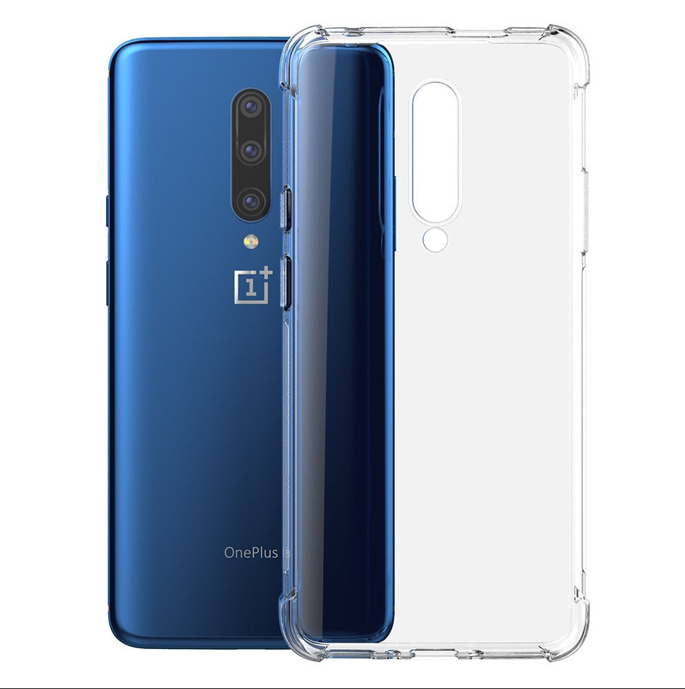OnePlus Series (2 in 1 Combo) Anti-Knock TPU Transparent Cover + Camera Lens Protector