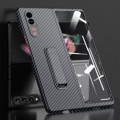 Galaxy Z Fold3 Carbon Fiber Kickstand Case