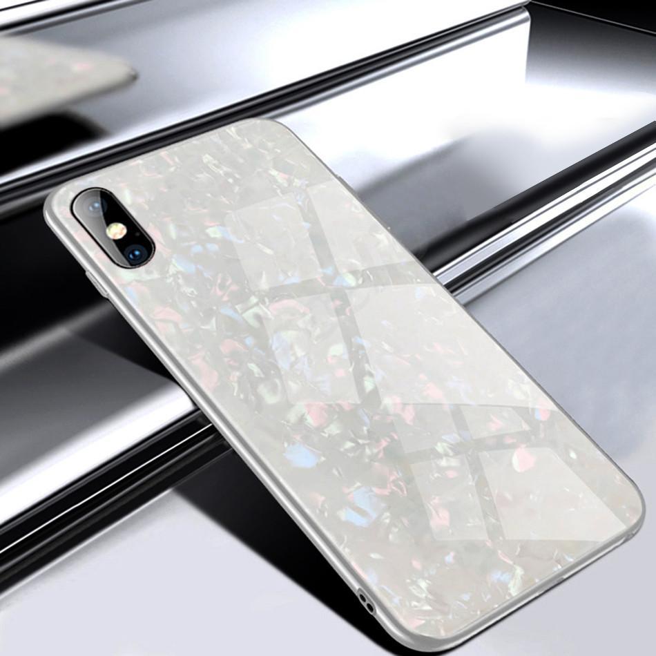 iPhone X Dream Shell Series Textured Marble Case