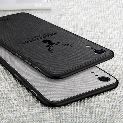 iPhone XR (3 in 1 Combo) Deer Case + Tempered Glass + Earphones
