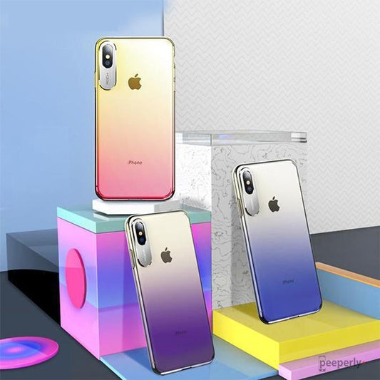 Rock ® iPhone X Aura Gradient Glaze Back Case