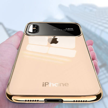 TOTU ® iPhone XS Polarized Lens Mirror Transparent Hard Case