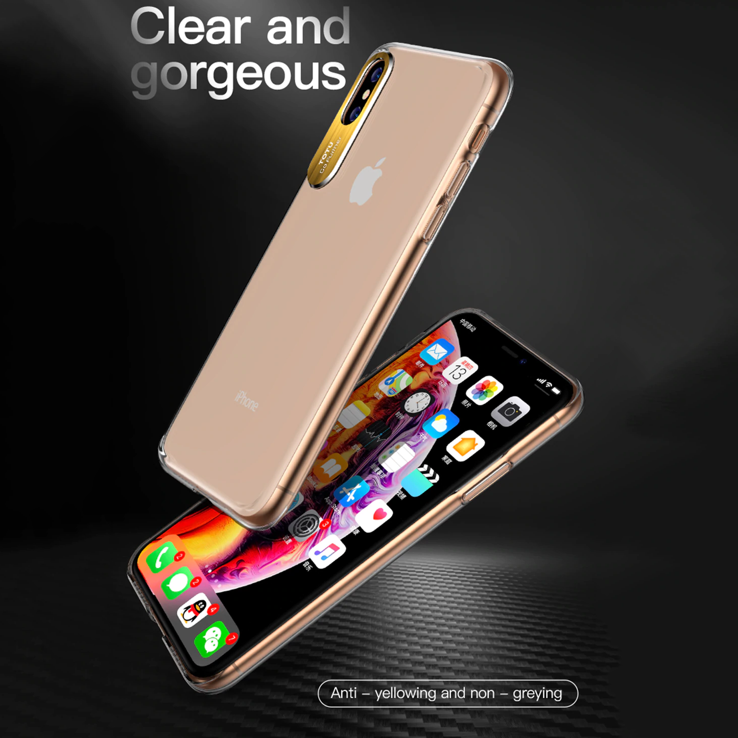 TOTU ® iPhone X Clear Camera Protective Case