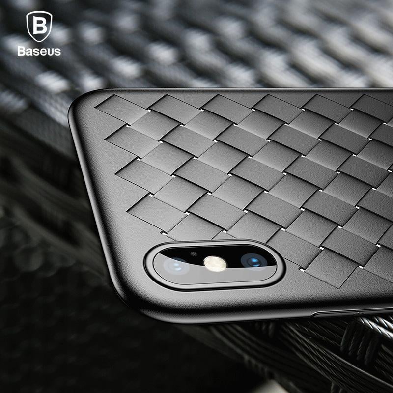 iPhone X Ultra-thin Grid Weaving Case