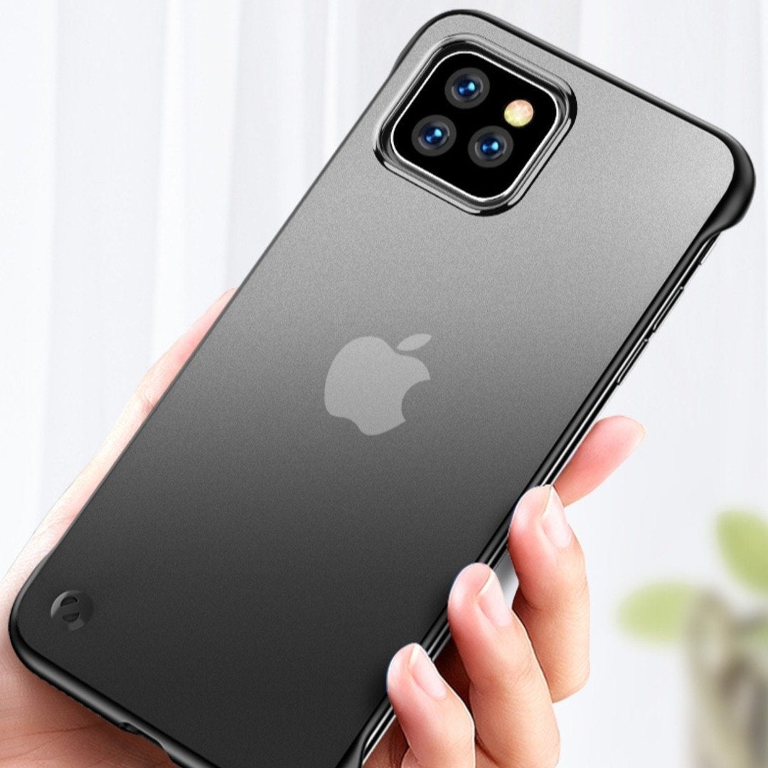 iPhone 11 Series (3 in 1 Combo) Frameless Transparent Case + Tempered Glass + Camera Lens Guard