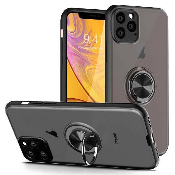 iPhone 11 Series Shockproof Translucent Ring Case