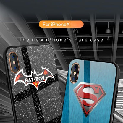 iPhone X Super Hero Series Glass Back Case