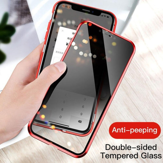 iPhone XS Auto-Fit (Front+ Back) Anti Spy Glass Magnetic Case