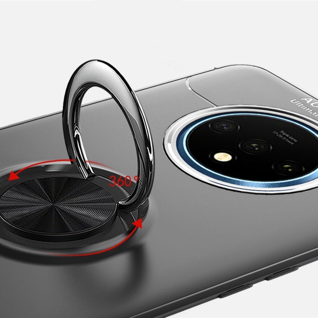 OnePlus 7T  (2 in 1 Combo) Metallic Ring Case + Earphones