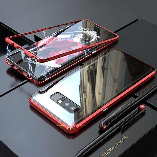 Galaxy A70s Electronic Auto-Fit Magnetic Transparent Glass Case