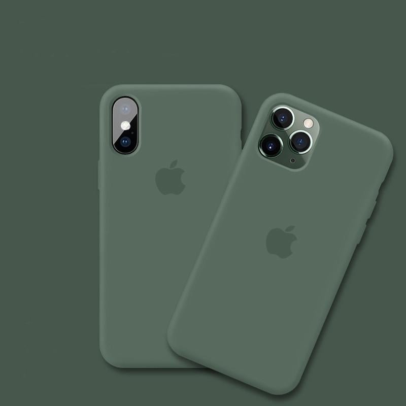 iPhone Series Liquid Silicone Logo Case