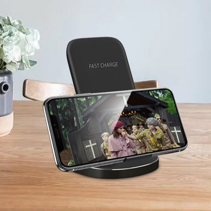 Quick Charging Solo Wireless Charging Stand - Black